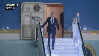 Biden Arrives in New Delhi For G-20