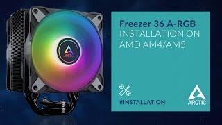 Freezer 36 A-RGB Installation on AMD