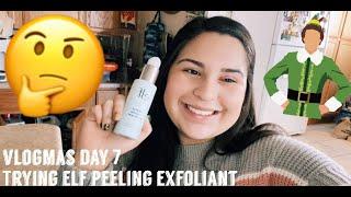 Trying the e.l.f peeling exfoliant!! | Vlogmas day 7