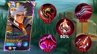 GLOBAL ALUCARD RED BUILD!! (the best abnormal lifesteal bug that can one shot everything!!)