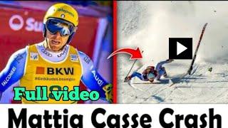 Mattia Casse Crash | Serious Fall: Fears for Mattia Casse | Mattia Casse News