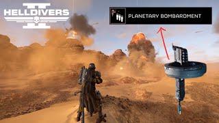 Helldivers 2 Democracy Space Station Planetary Bombardment Showcase