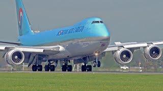 30 HEAVY LANDINGS & TAKE OFFS | A380, B747-8F, A350, B777 | Amsterdam Schiphol Airport Spotting