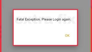 PNB Fix Fatal Exception. Please login again Problem Solve