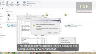 Error Applying Security. The process cannot access the file Windows 8.1