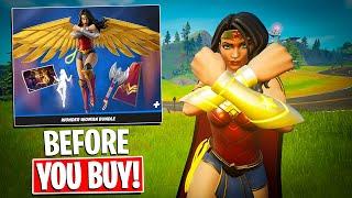 *NEW* WONDER WOMAN BUNDLE Gameplay + Combos! Before You Buy (Fortnite Battle Royale)