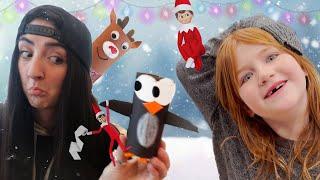 WiNTER CRAFTS with ADLEY and FAMiLY!!  How to Make fun ornaments for a Christmas Tree! Snowy & Elfy