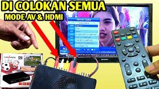 CARA PASANG DAN PROGRAM SET TOP BOX TV DIGITAL ADVANCE DVB T2 STP A 01 MODE AV DAN HDMI