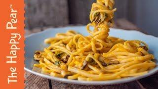 VEGAN LINGUINE IN BUTTERNUT SQUASH | SPRINGQUINE | THE HAPPY PEAR