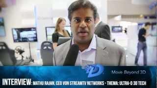 Ultra-D Technology in a HiSense Panel: Interview with Mathu Rajan at the IFA 2012