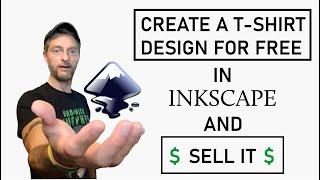 Make a cool T-shirt design using a Inkscape for free