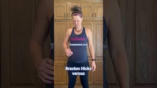 Braxton Hicks vs Labor Contractions #pregnancy #birth #doula #shorts