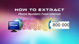 How to extract phone numbers from internet? Phone Number and Web email Extractor Software