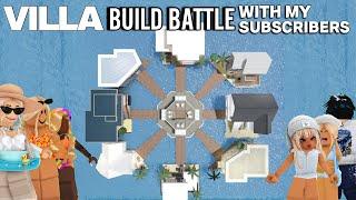 $1M VILLA BUILD BATTLE In BLOXBURG