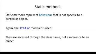 Static Properties and Methods - OOP | C#