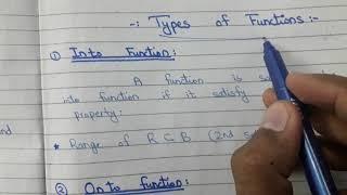 Types of functions, Into, Onto , One to one function | bijective function | Hindi/Urdu