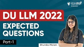 DU LLM 2022 Expected Questions (Part-1) | DU LLM Preparation | Expected Questions for DU LLM 2022