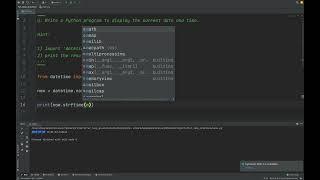 Python-Format date and time using ‘strftime()’ method