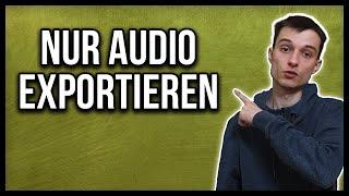 DaVinci Resolve 17 Audio exportieren | MP3 MP4 Sound vom Video getrennt exportieren