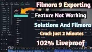 Filmora 9 export problem and export with out watermark and not use internet