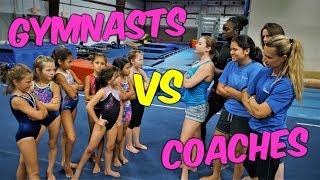 Gymnast VS Coach Gymnastics Team Challenges| Rachel Marie