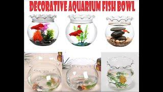  UNIQUE DECORATIVE AQUARIUM FISH TANK GLASS BOWL. #Shorts