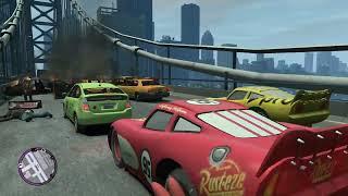 GTA IV Chaos on the bridge + Messing around with the Explosive Sniper