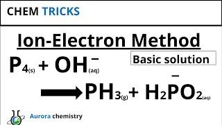 Balance P4 + OH- = PH3 + H2PO2- || Redox balance in basic medium || ion electron method