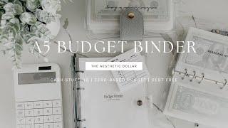 A5 Budget Binder | How to use with the Cash Stuffing Method | The Aesthetic Dollar | Budgeting