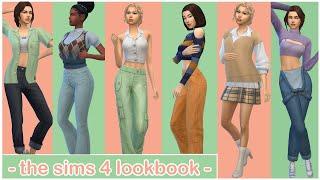 THE SIMS 4 LOOKBOOK (CAS)  70+ OUTFITS  NO CC!