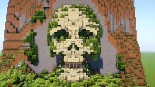 How to Build Mountain Skull Nether Portal | Minecraft Tutorial