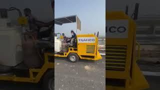 Fully automatic thermoplastic road marking machine / made by VISHWAKARMA ENGINEERING !