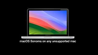 Installing macOS Sonoma on unsupported macbook pro 2010-13