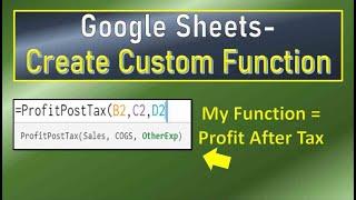 Google Sheets Add Custom Function