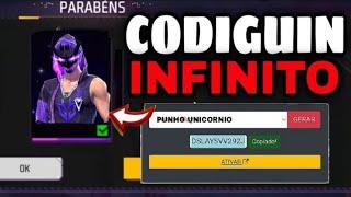 VAZOU! RESGATE GRÁTIS CODIGUIN PARADOXO LENDARIO! COMO RESGATAR CODIGO INFINITO 2024 FREE FIRE ff