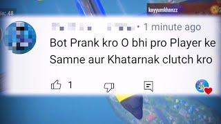 BOT PRANK On Hotdrop : Pubg Lite Funny Challenges Part 8 | Pubg Lite Funny Video #shorts