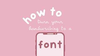 how to make your own font (mobile/android) 