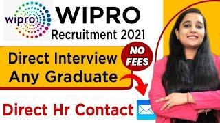 Wipro Recruitment 2021 | Wipro off campus drive for 2021 | Any Graduates Can Apply |MNC Company Work