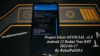 Project Elixir OFFICIAL  v1.5 Android 12 Redmi Note 8/8T