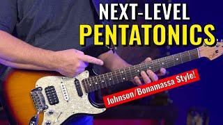 2 Stupid TRICKS For KILLER Pentatonic Licks! (Johnson/Bonamassa Style)