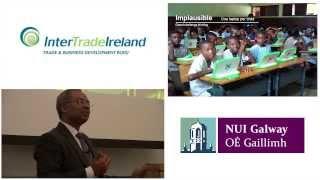 Professor Gerard George, Imperial College London speaks at the Whitaker Institute