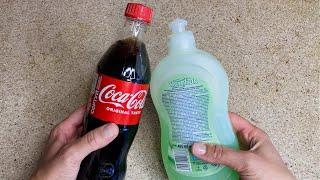 Mix Dishwashing Detergent with Coca-Cola  And You will be Satisfied with the Result!