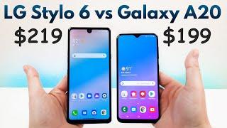 LG Stylo 6 vs Samsung Galaxy A20 - Who Will Win?