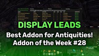 Addon of the Week #28 - Display Leads (BIS Addon for Antiquities) | The Elder Scrolls Online