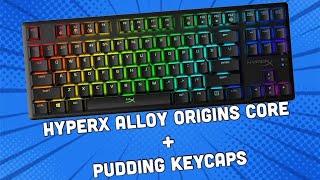 HyperX Alloy Origins Core Unboxing and Sound test(Aqua Switch) | With Black HyperX pudding keycaps.