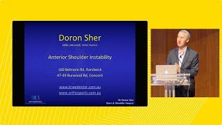 2022 13 Shoulder instability – Dr Doron Sher