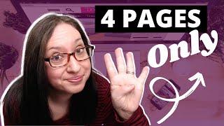 The 4 pages you absolutely need for your freelance writing website // freelance writing website tips