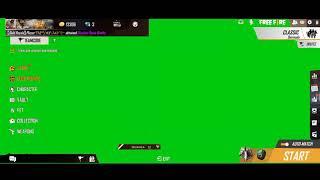 Free Fire  lobby green screen || green screen free fire