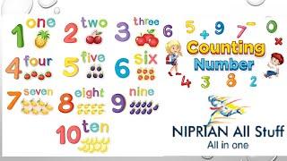 Numbers Spelling, Counting with spellings, Numbers in words, Counting song, Number song