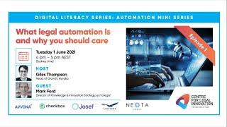 Automation Mini Series - Episode 1 - What legal automation is and why you should care